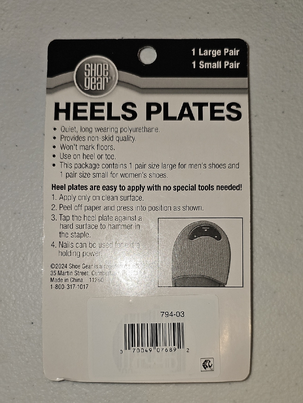 Shoe Gear Heel Plates, 2-Pack New - Picture 2 of 8